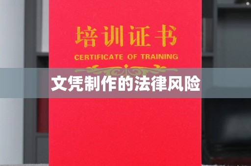 兴庆文凭制作的法律风险
